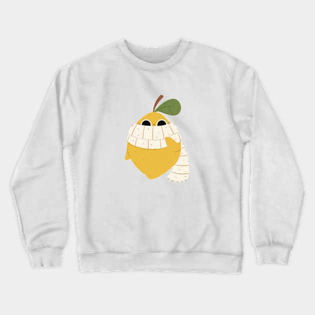 Happy autumn lemon Crewneck Sweatshirt by Akikodraws